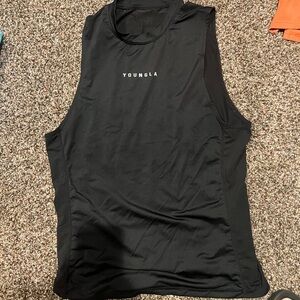 YoungLA Jet Black Athletic Tank